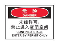 密闭空间安全标识