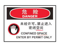 密闭空间安全标识