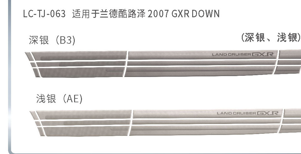 适用于陆地巡航下裙系列